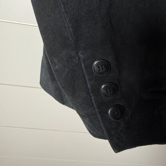 St. John's Bay Black Washable Suede Jacket Size Large - Picture 5 of 7